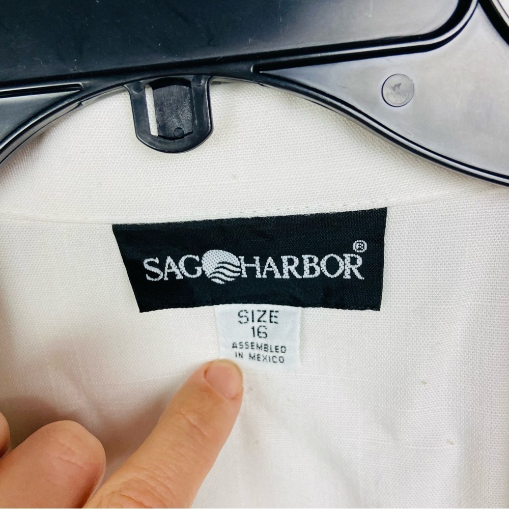 Sag Harbor Classic White lightweight Blazer size 16 - Picture 7 of 11